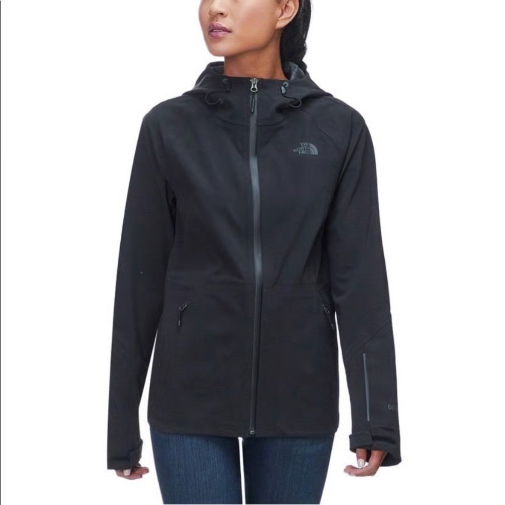 The North Face Women's Apex Flex GTX Gore-Tex Hood Hiking Rain Jacket XL Black